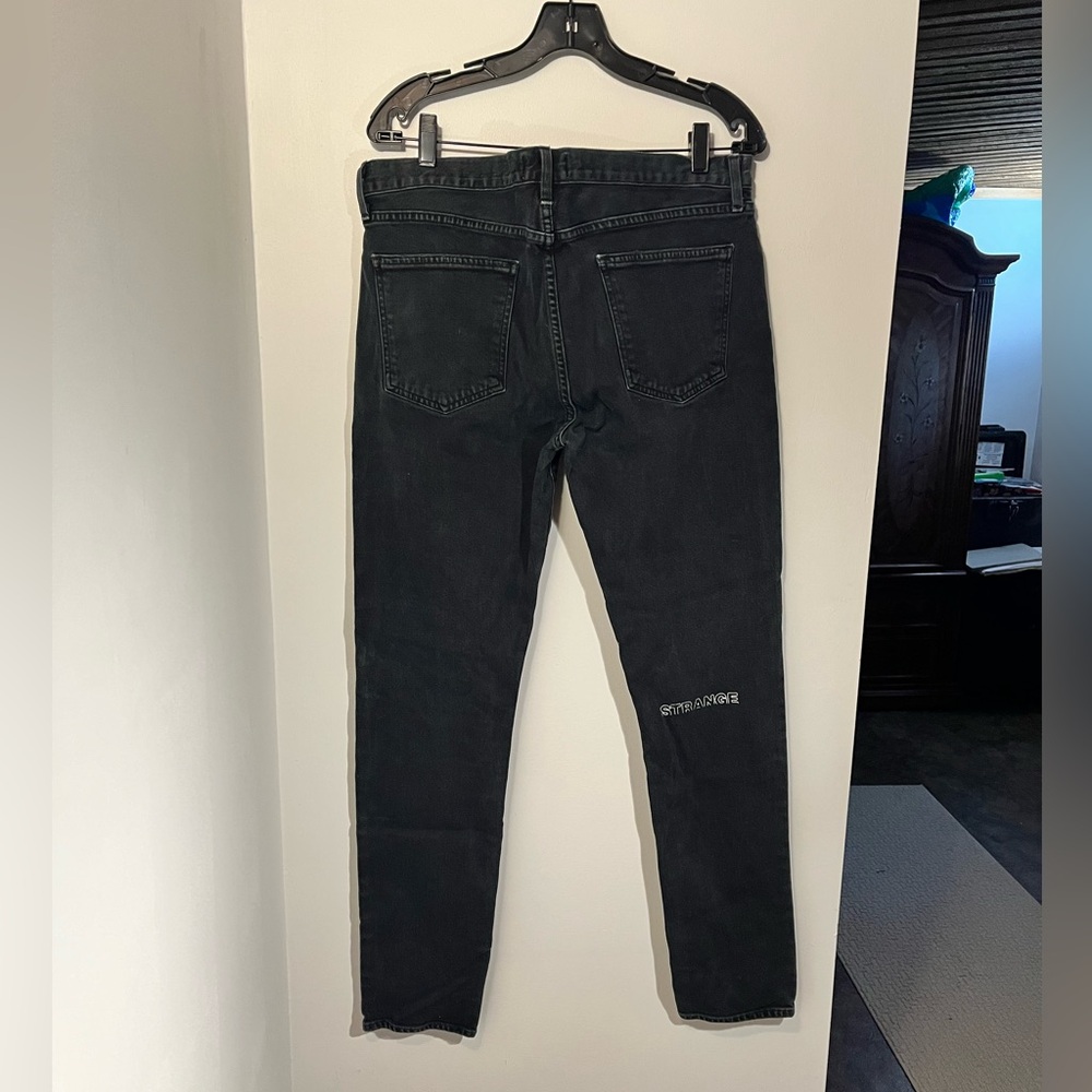 Agolde x asap ferg Strange Black Slim Jeans Sz 34